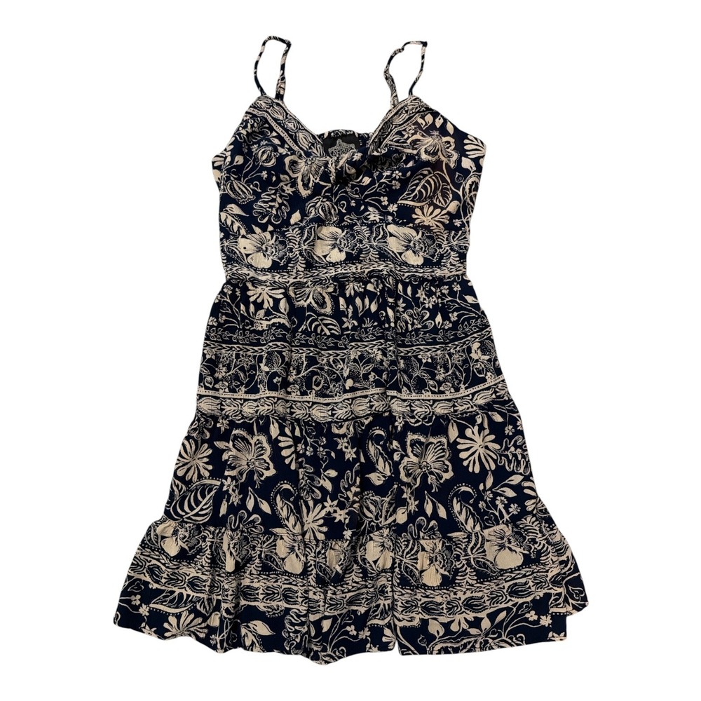 Angie summer flowy midi mini sun dress y2k botanical floral spaghetti small - Picture 5 of 9